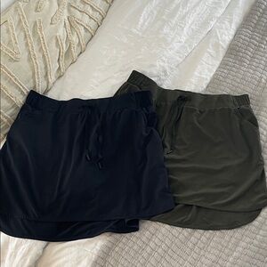 All in Motion Black and Olive Skorts